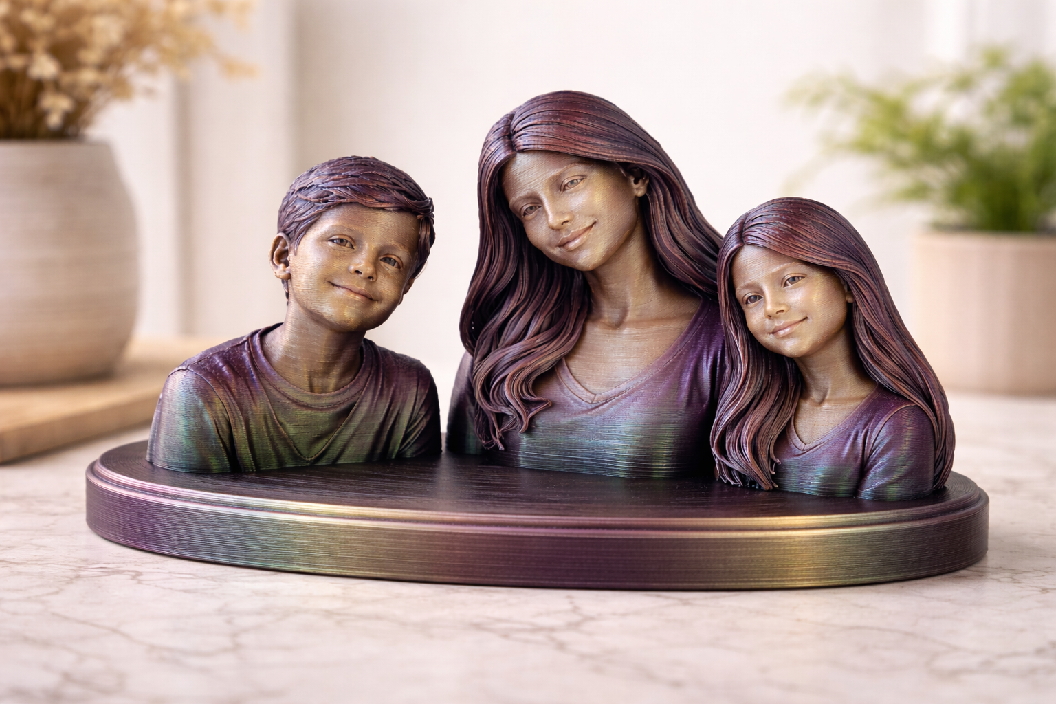 Three Person Custom Bust (20cm wide)