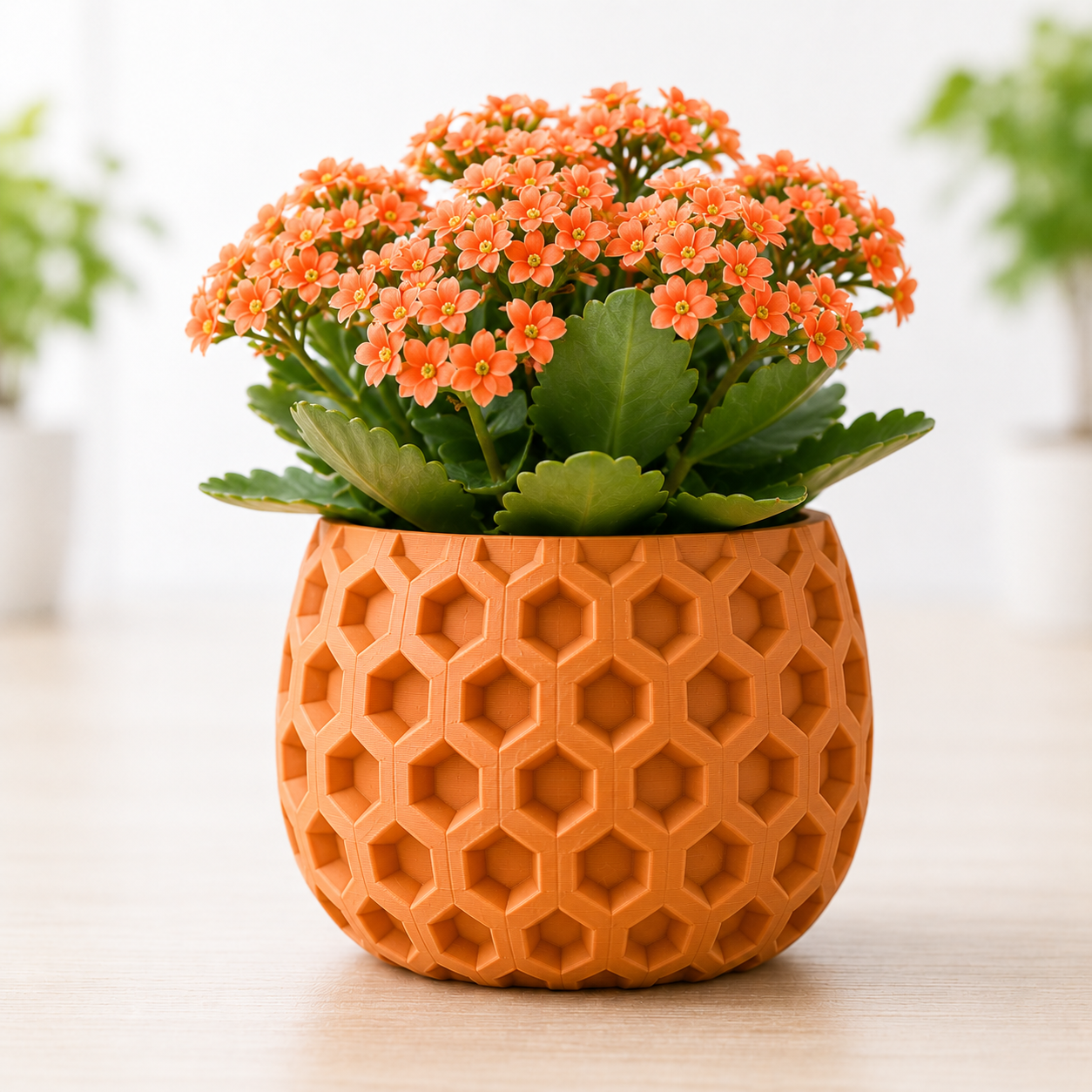 Geometric 3D Printed Pot Plant