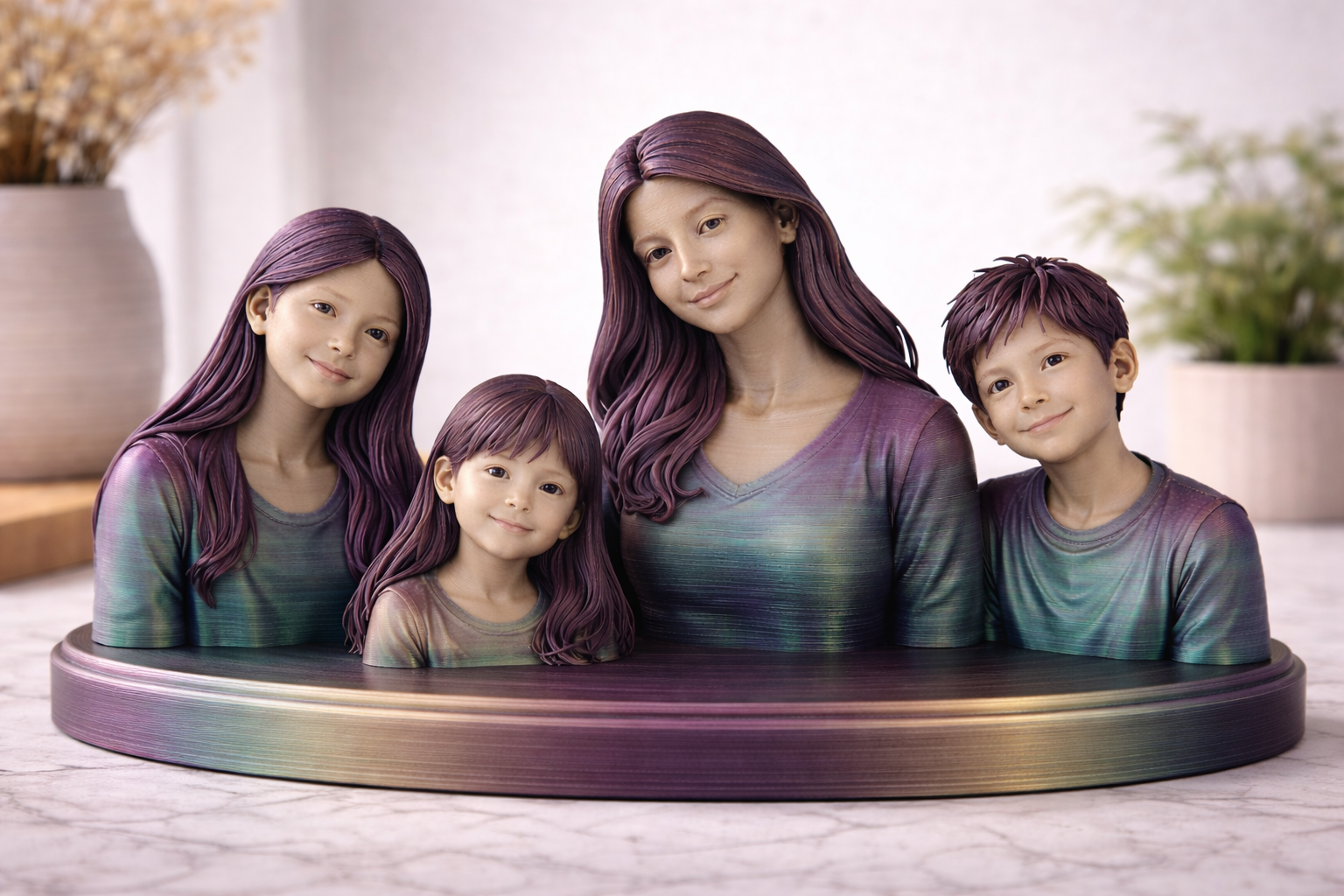 Four Person Custom Bust (22cm wide)