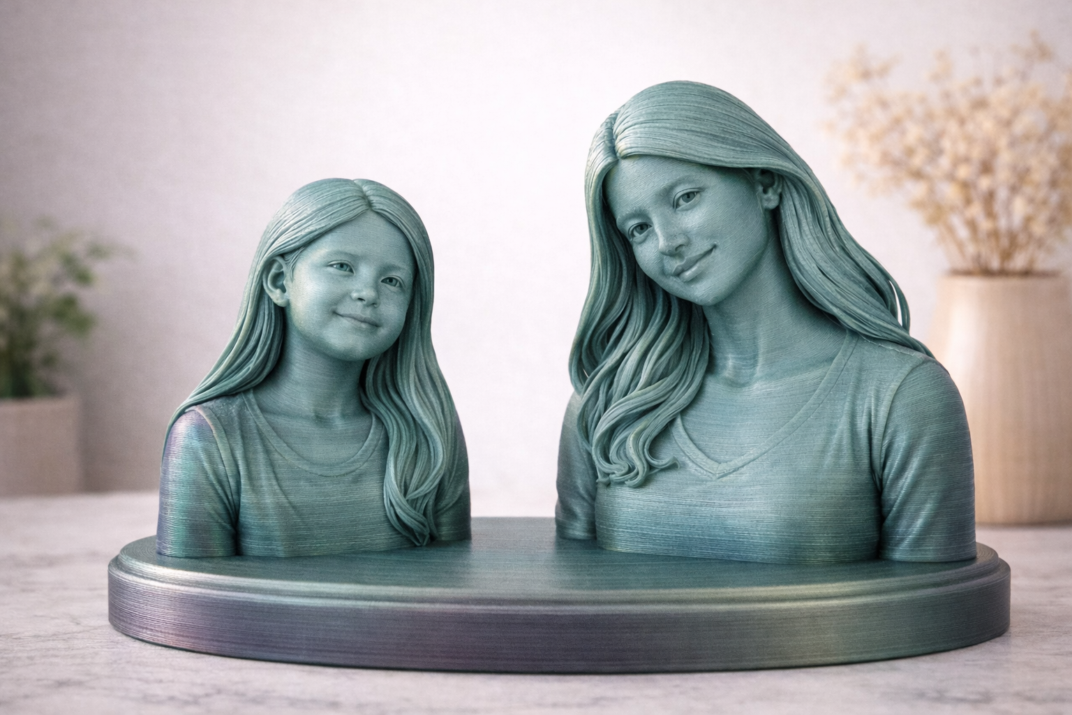 Two Person Custom Bust (15cm wide)