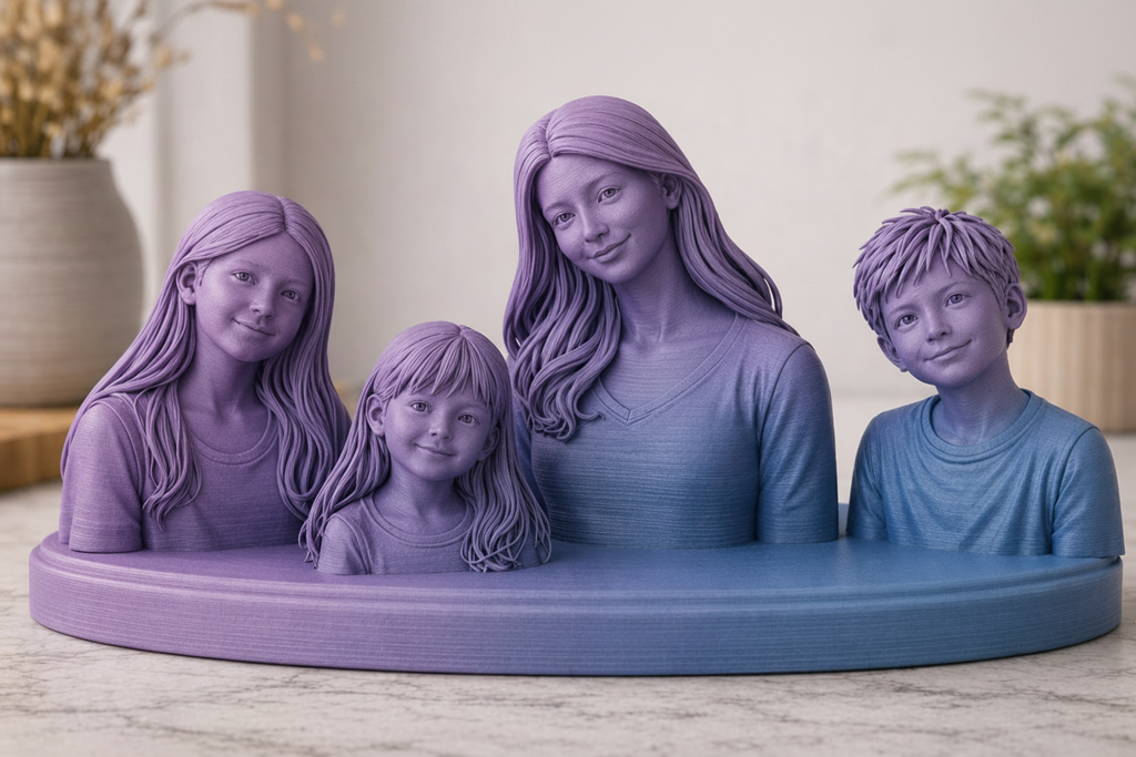 Four Person Custom Bust (22cm wide)