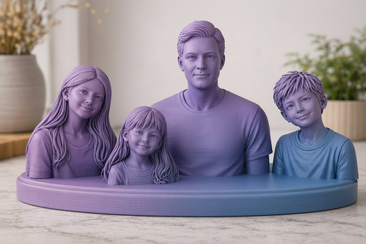 Four Person Custom Bust (22cm wide)